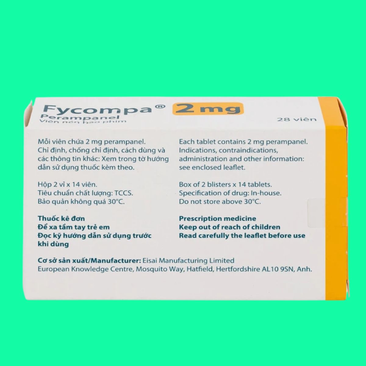 Fycompa 2mg (4) Fycompa 2mg