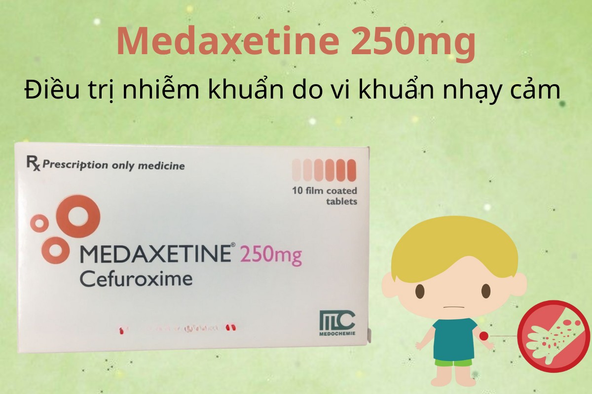 Medaxetine 250mg 6 Medaxetine 250mg điều trị nhiễm khuẩn