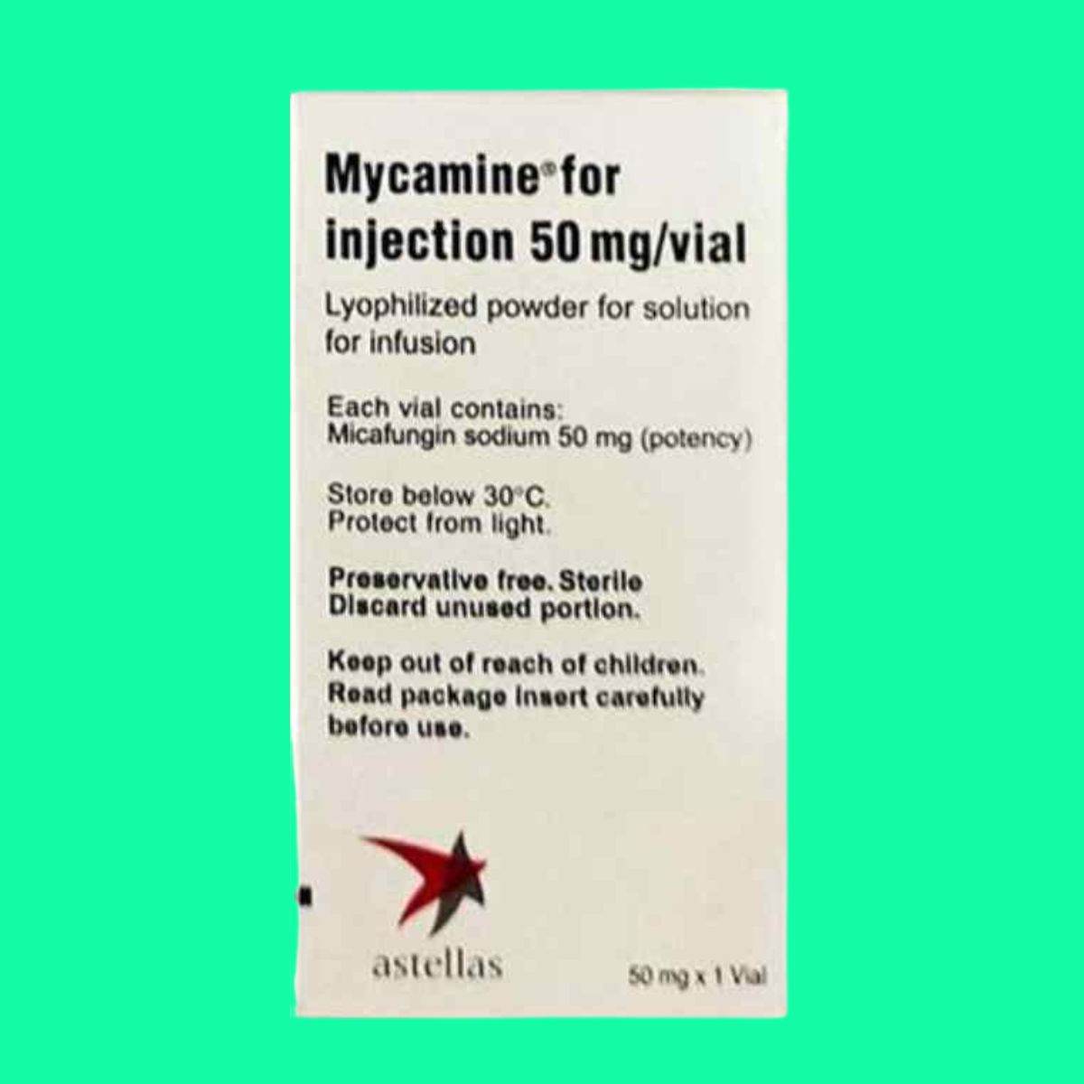 Mycamine for injection 50mg_vial-3 Mycamine for injection 50mg/vial