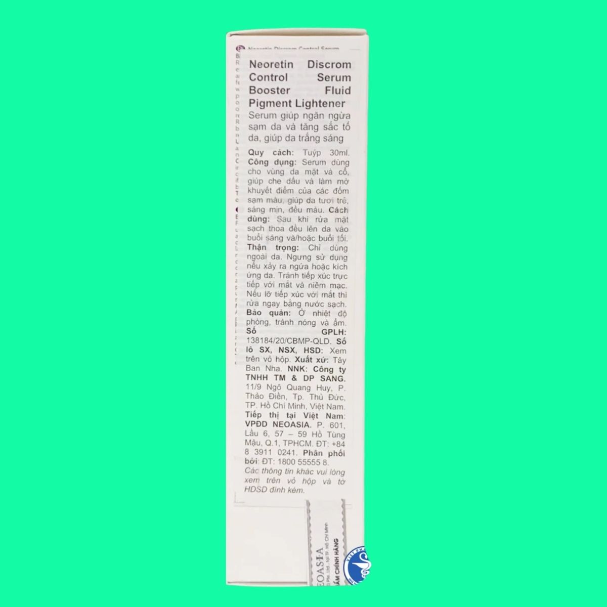 Neoretin Discrom Control Serum Booster Fluid-4 Neoretin Discrom Control Serum Booster Fluid