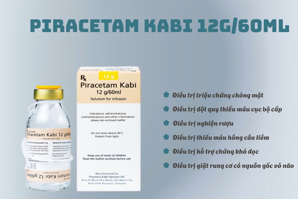 Piracetam Kabi 12g/60ml