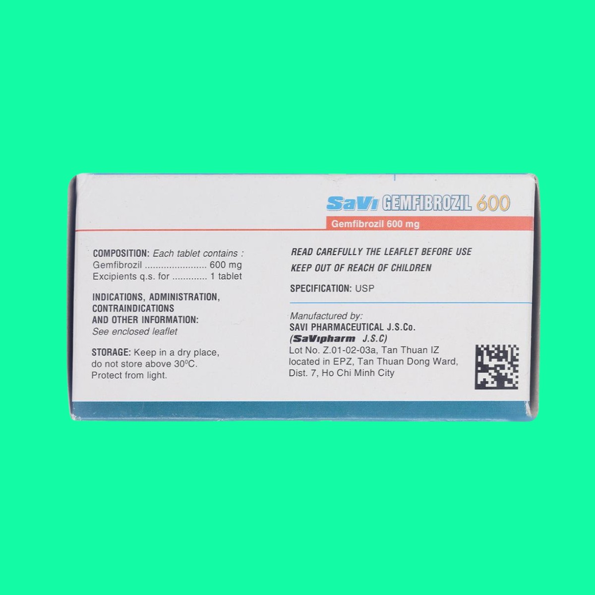 Savi-Gemfibrozil-600-20 Savi Gemfibrozil 600