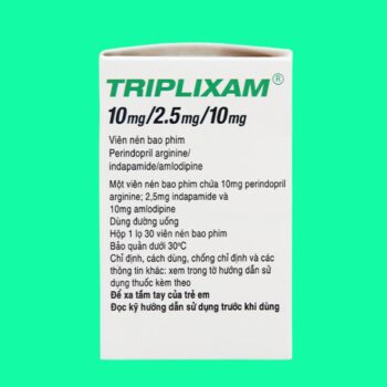 TRIPLIXAM 10mg/2.5mg/10mg 8 TRIPLIXAM 10mg/2.5mg/10mg