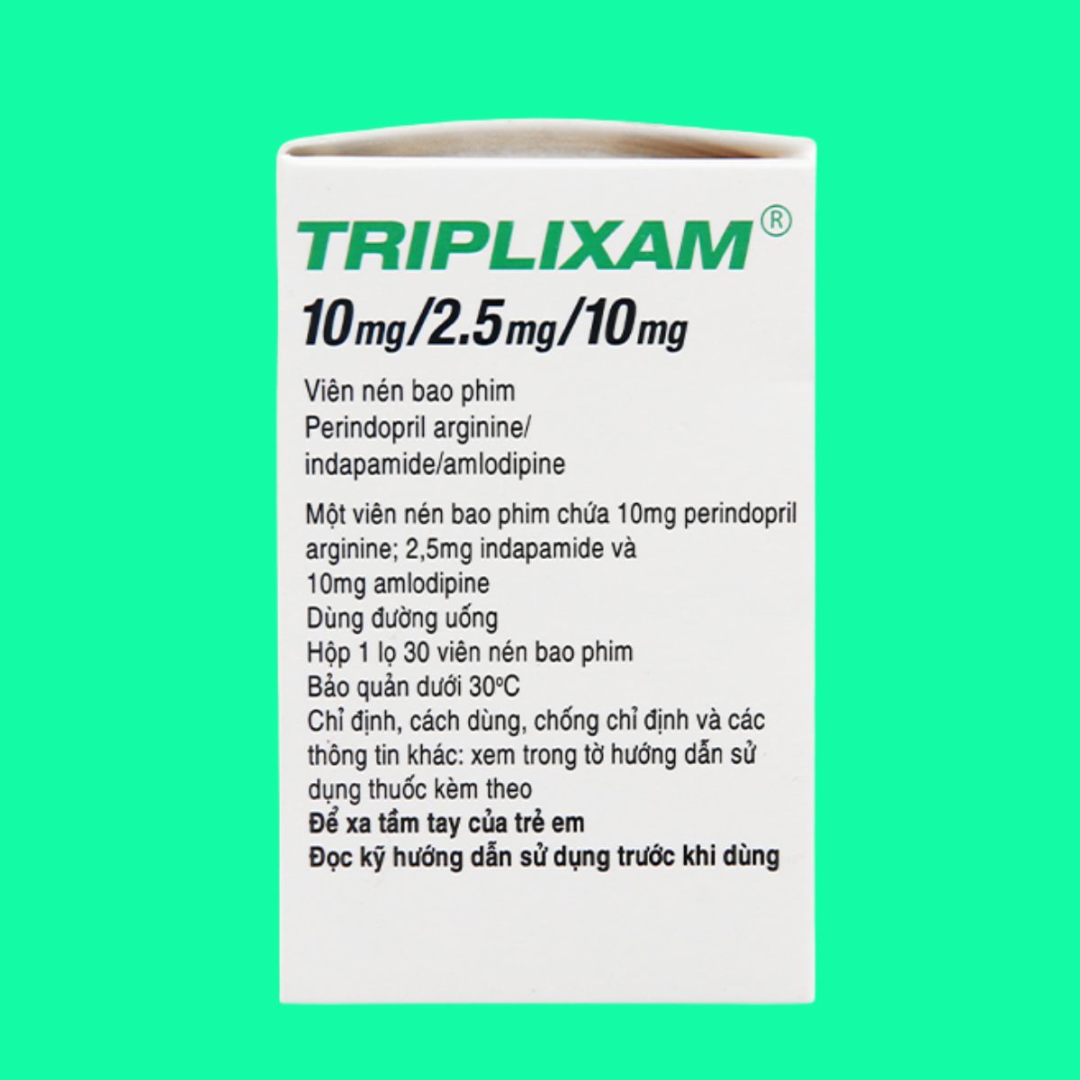 TRIPLIXAM 10mg_2.5mg_10mg-5 TRIPLIXAM 10mg/2.5mg/10mg