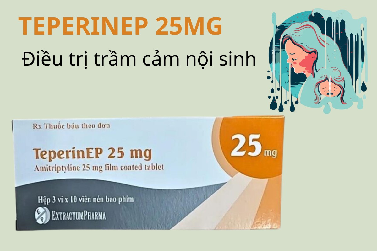 TeperinEP 25mg điều trị trầm cảm nội sinh