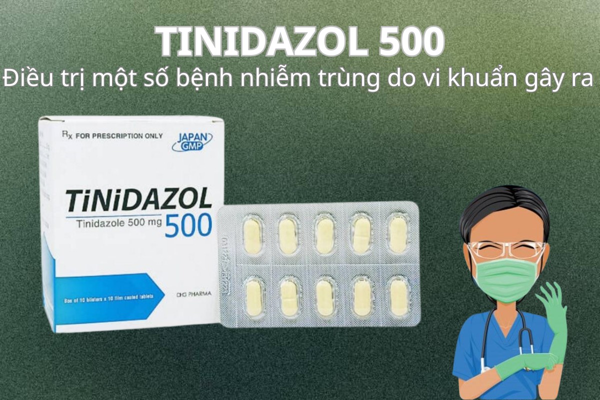 Tinidazol 500 DHG điều trị nhiễm khuẩn