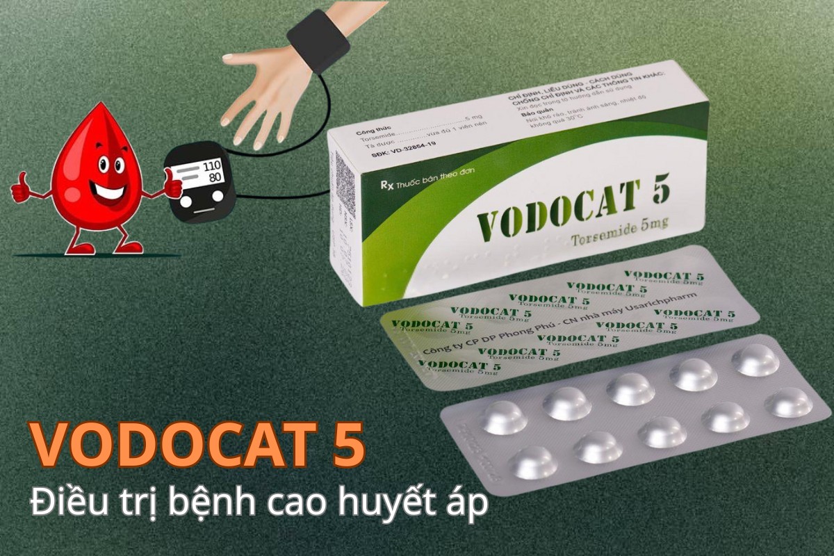 VODOCAT 5 điều trị cao huyết áp