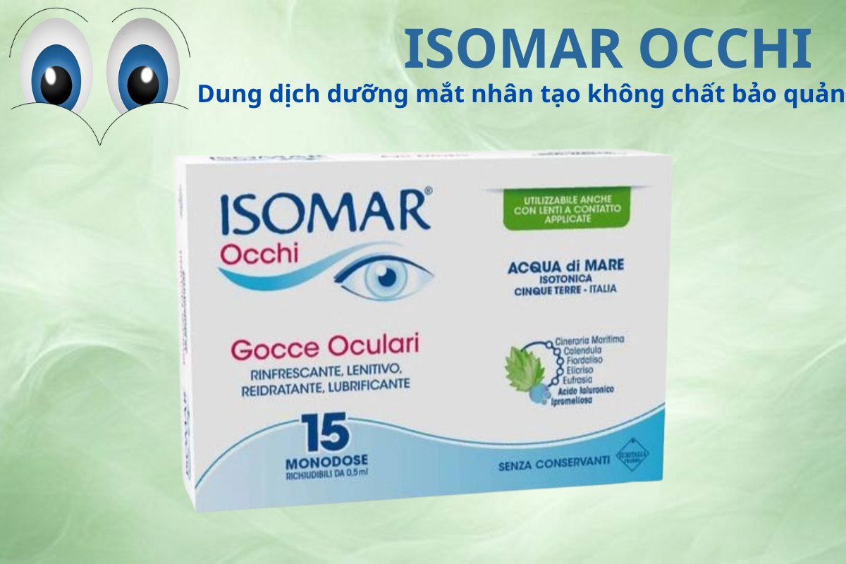 Isomar Occhi 6 Isomar Occhi dung dịch dưỡng mắt nhân tạo không chất bảo quản