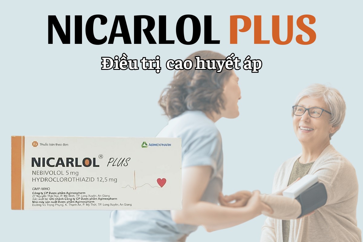 Nicarlol Plus điều trị cao huyết áp