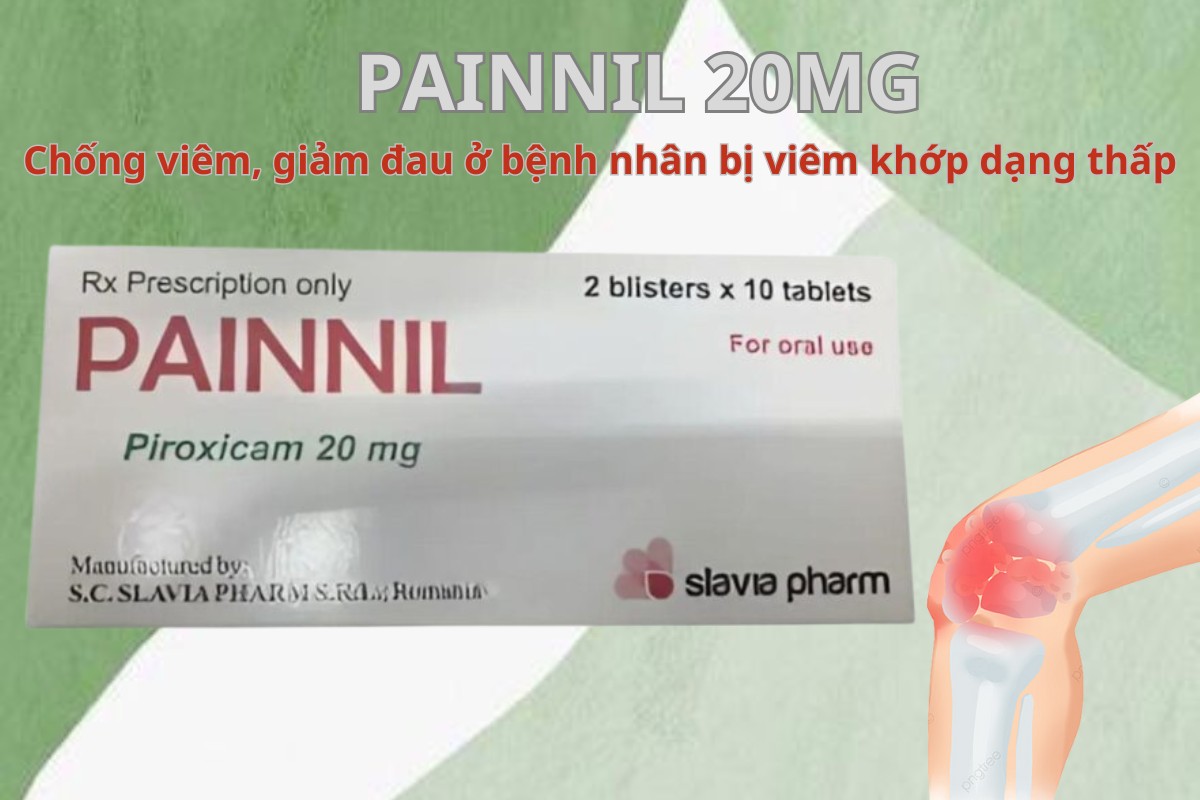 Painnil 20mg giảm đau ở bệnh nhân viêm khớp dạng thấp