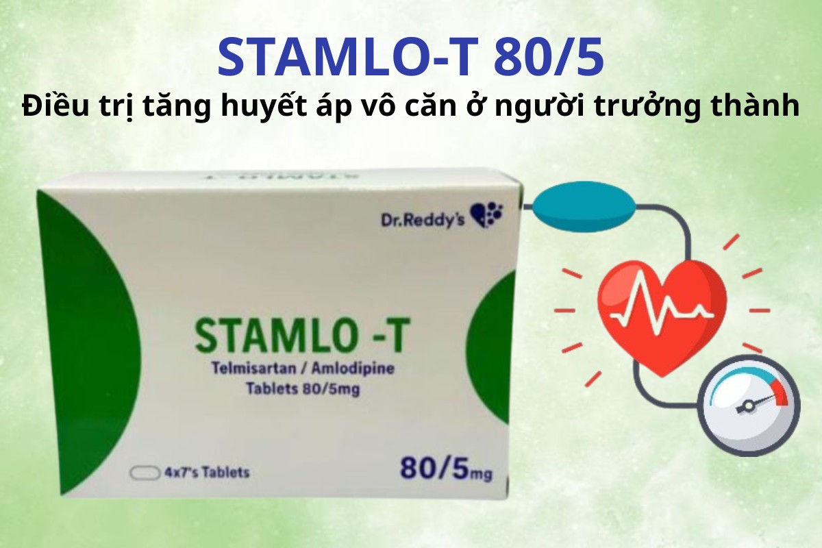 Stamlo-T 80/5 điều trị cao huyết áp