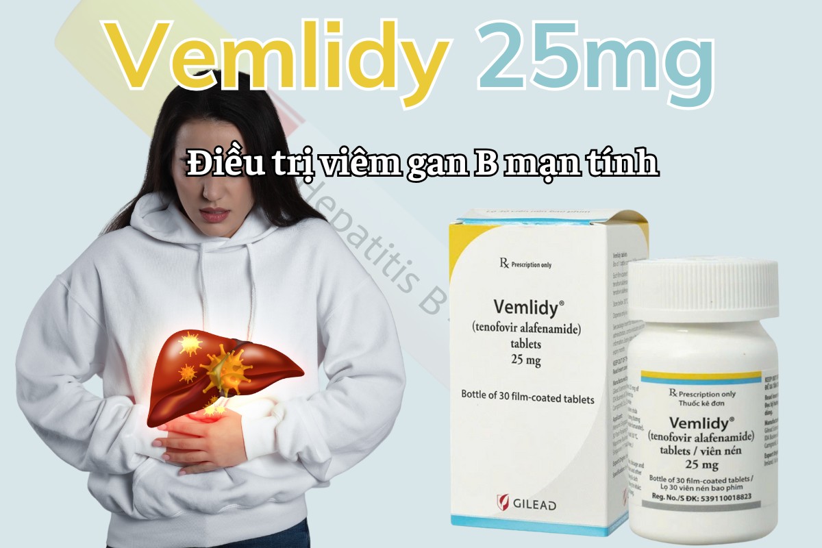 Vemlidy 25mg điều trị viêm gan B mạn tính