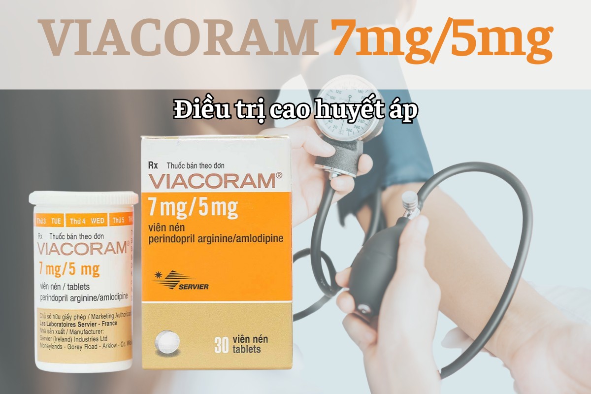 Viacoram 7mg/5mg điều trị tăng huyết áp
