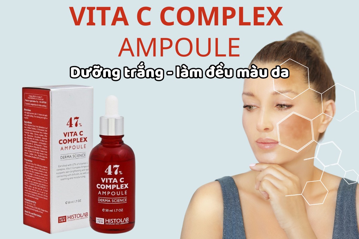 Vita C Complex Ampoule Histolab dưỡng trắng, làm đều màu da