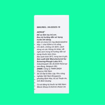 Aerius 0.5 mg/ml 4 Aerius 0.5 mg/ml