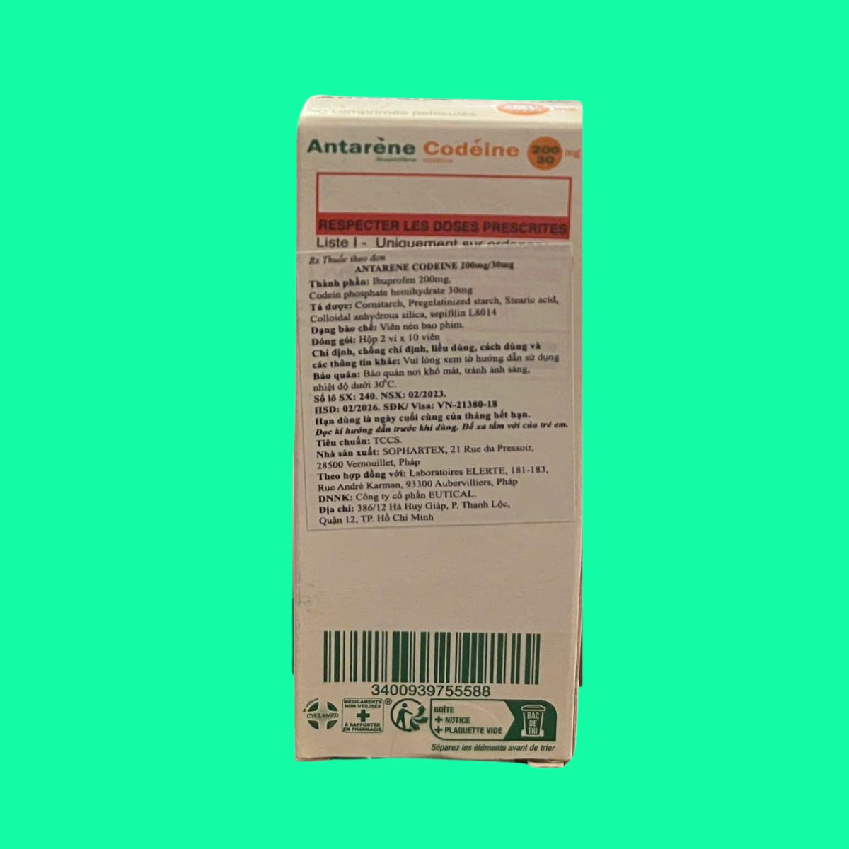 Antarene-Codeine-200mg30mg-3 Antarene Codeine 200mg/30mg