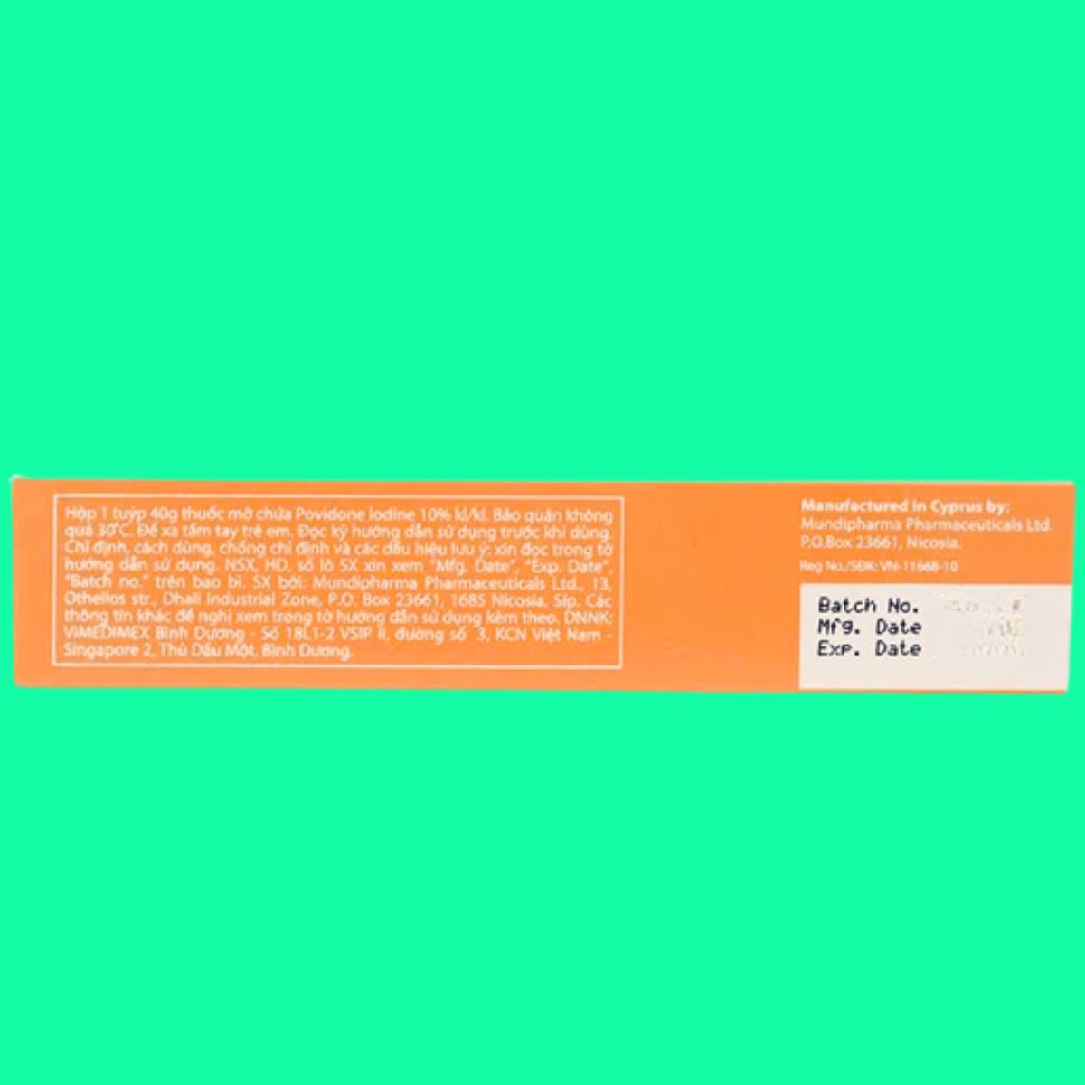 Betadine Ointment 10% (10) Betadine Ointment 10%