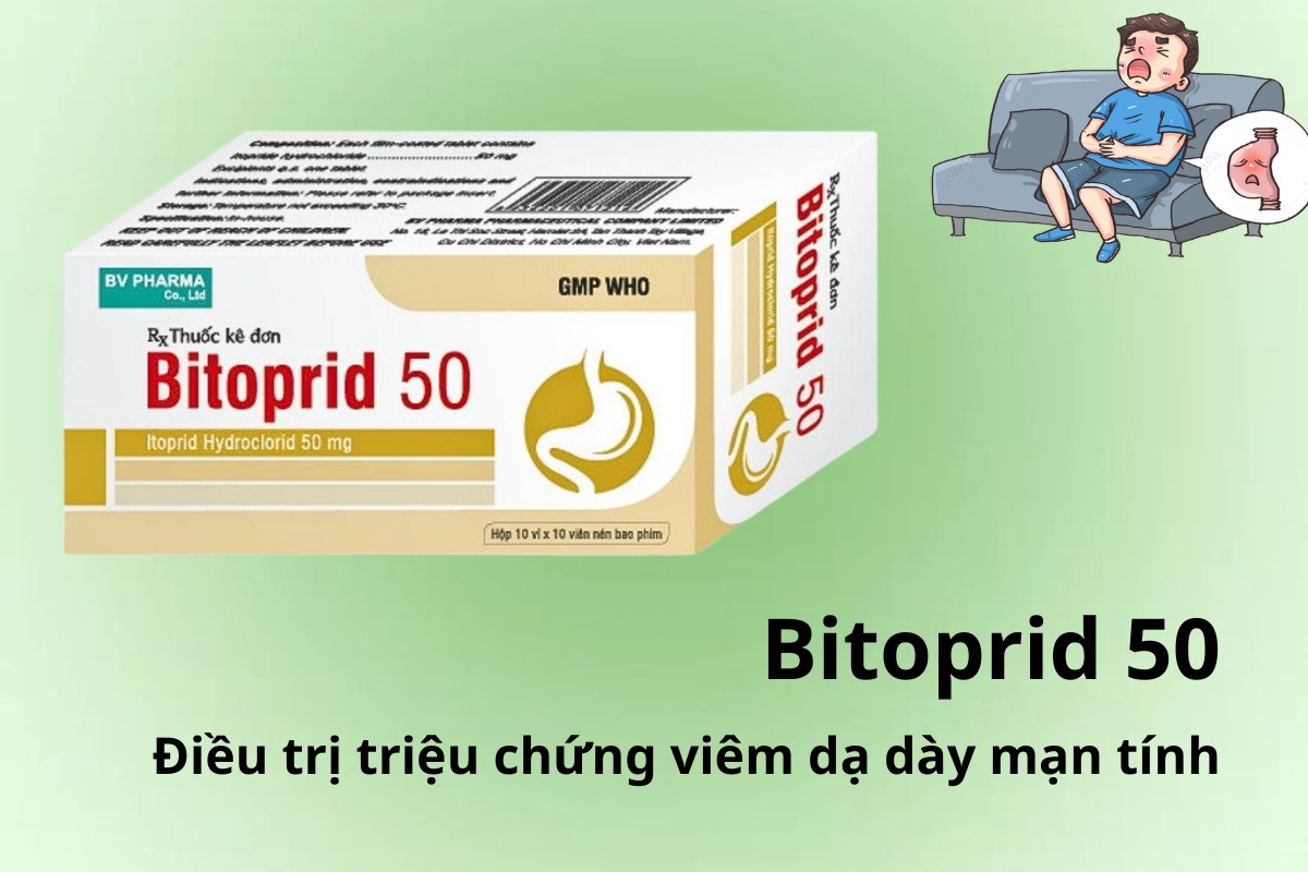 Bitoprid 50 điều trị triệu chứng viêm dạ dày mạn tính