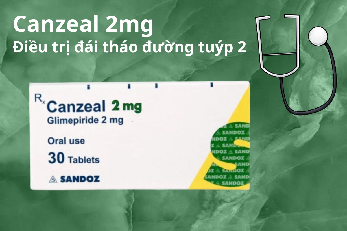 Canzeal 2mg điều trị đái tháo đường type 2