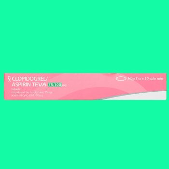Clopidogrel/Aspirin Teva 75/100mg 4 Clopidogrel/Aspirin Teva 75/100mg