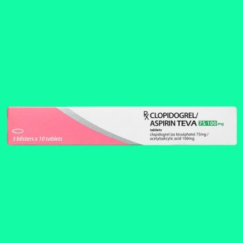 Clopidogrel/Aspirin Teva 75/100mg 5 Clopidogrel/Aspirin Teva 75/100mg