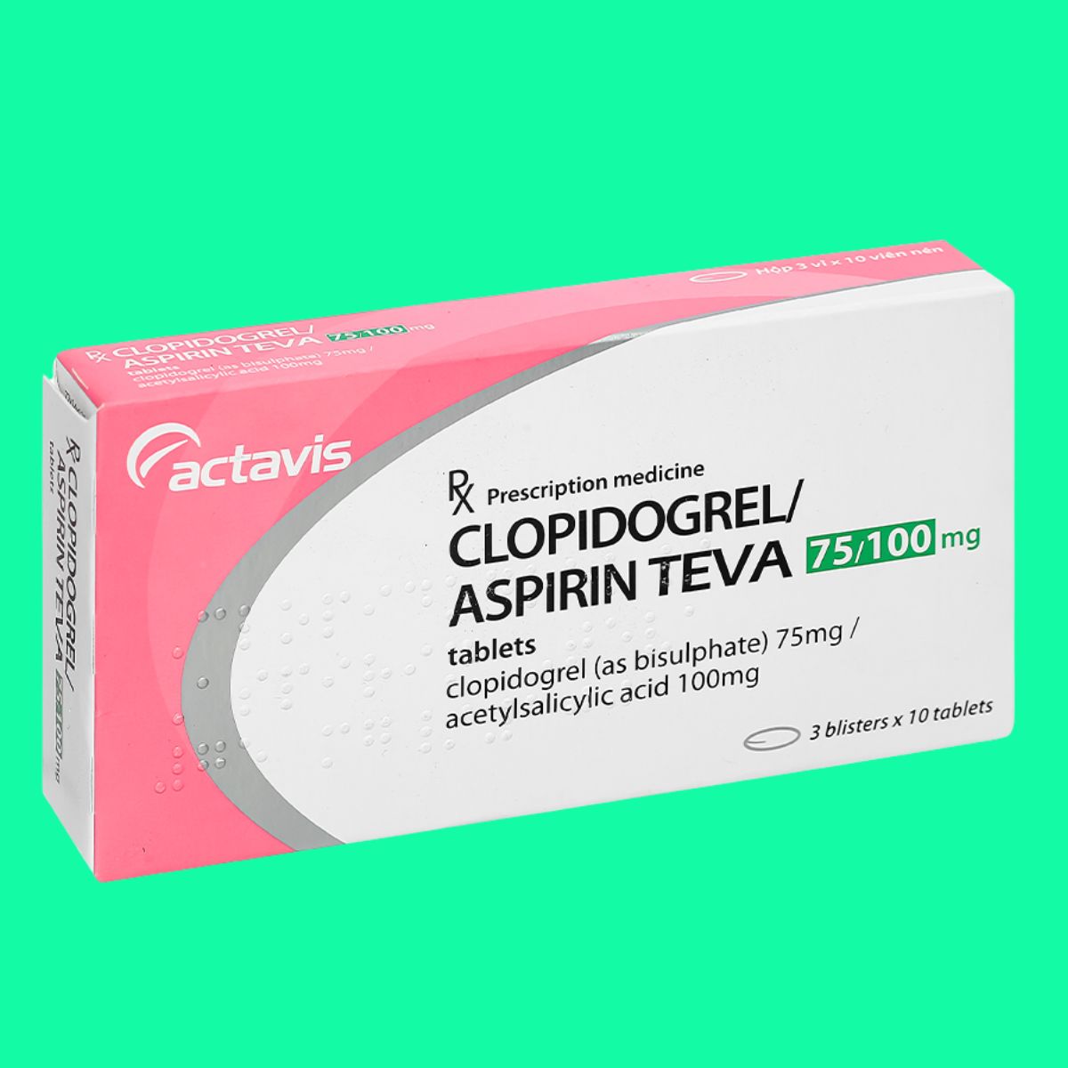 Clopidogrel_Aspirin Teva 75_100mg Clopidogrel/Aspirin Teva 75/100mg