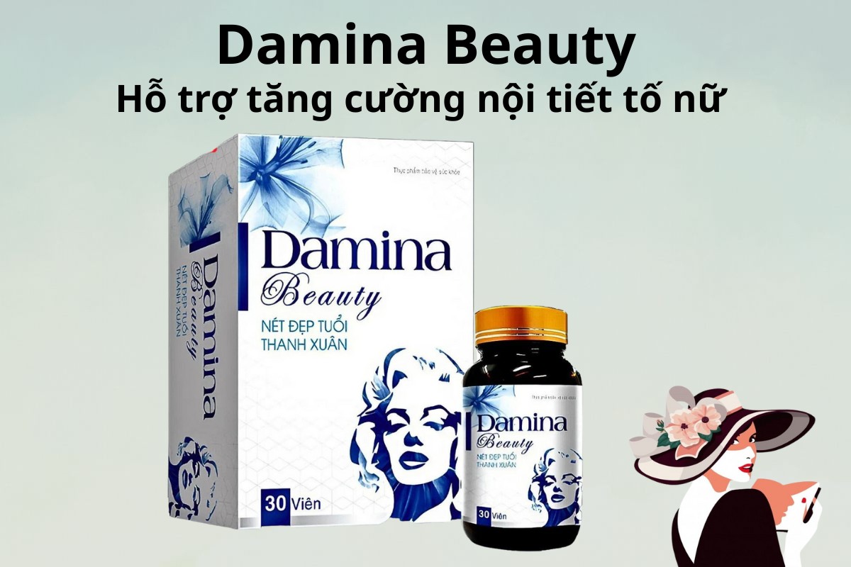 DAMINA BEAUTY 8 DAMINA BEAUTY hỗ trợ tăng cường nội tiết tố nữ