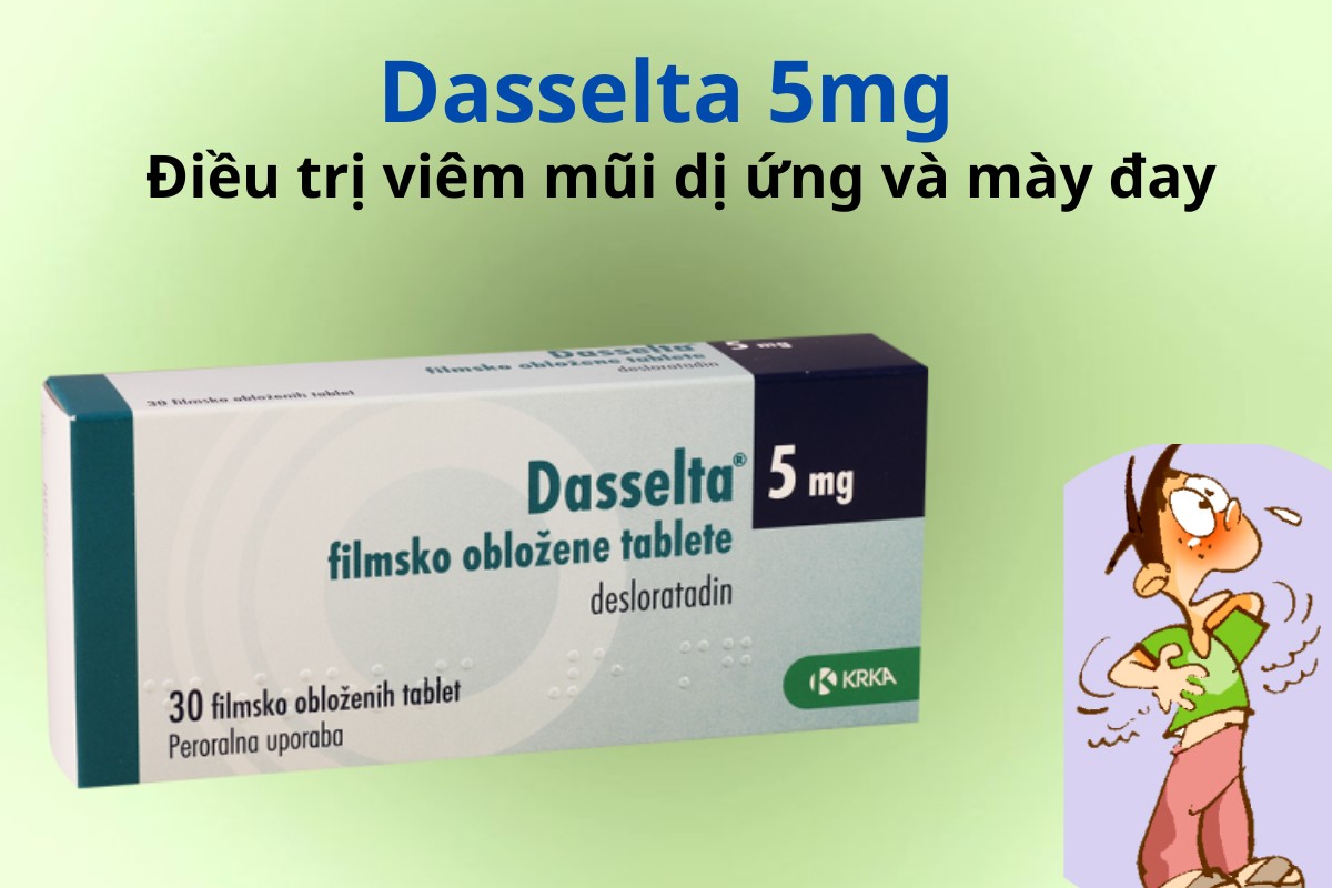 Dasselta 5mg 6 Dasselta 5mg điệu trị viêm mũi dị ứng và mày đay