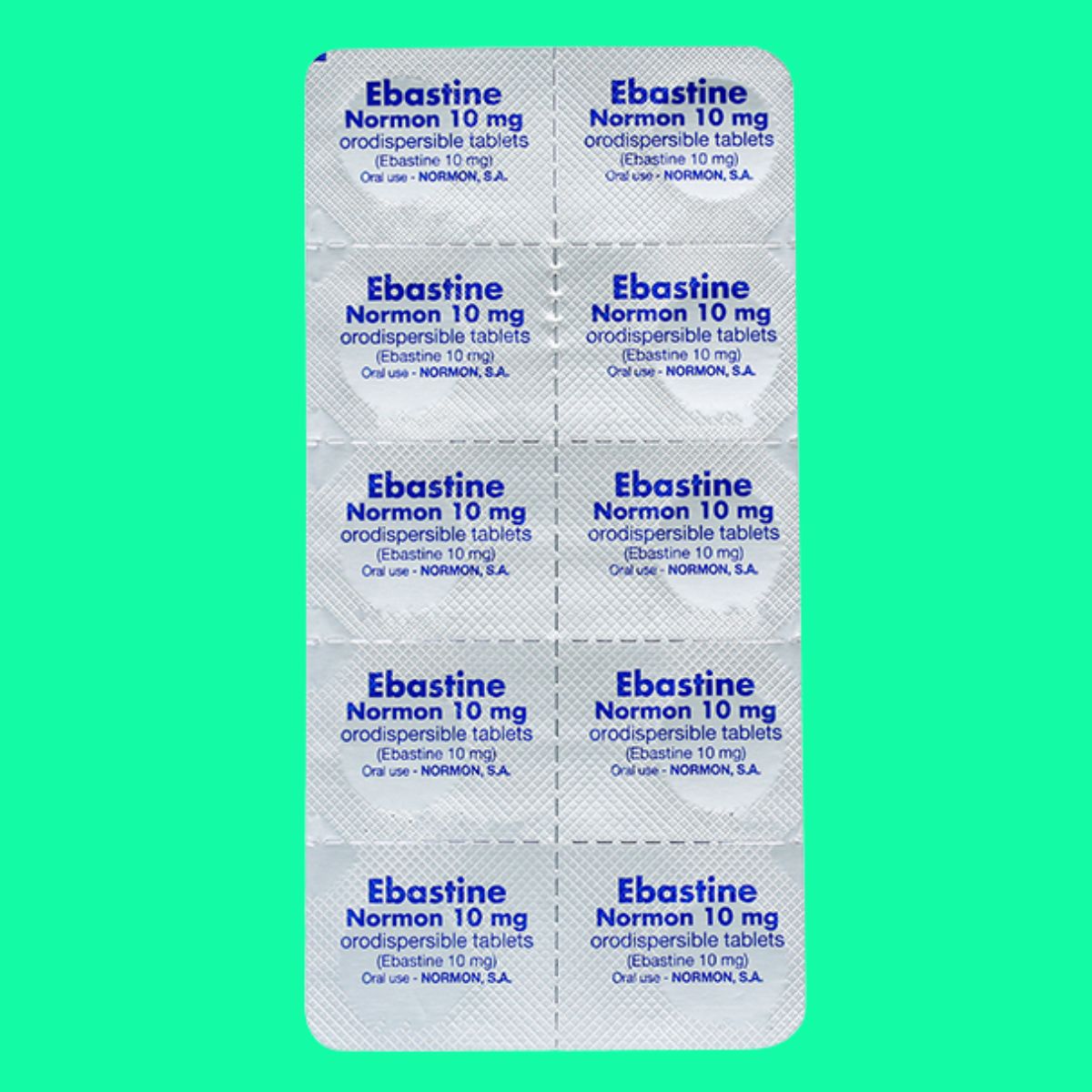 Ebastine Normon 10mg Orodispersible Tablets (14) Ebastine Normon 10mg Orodispersible Tablets