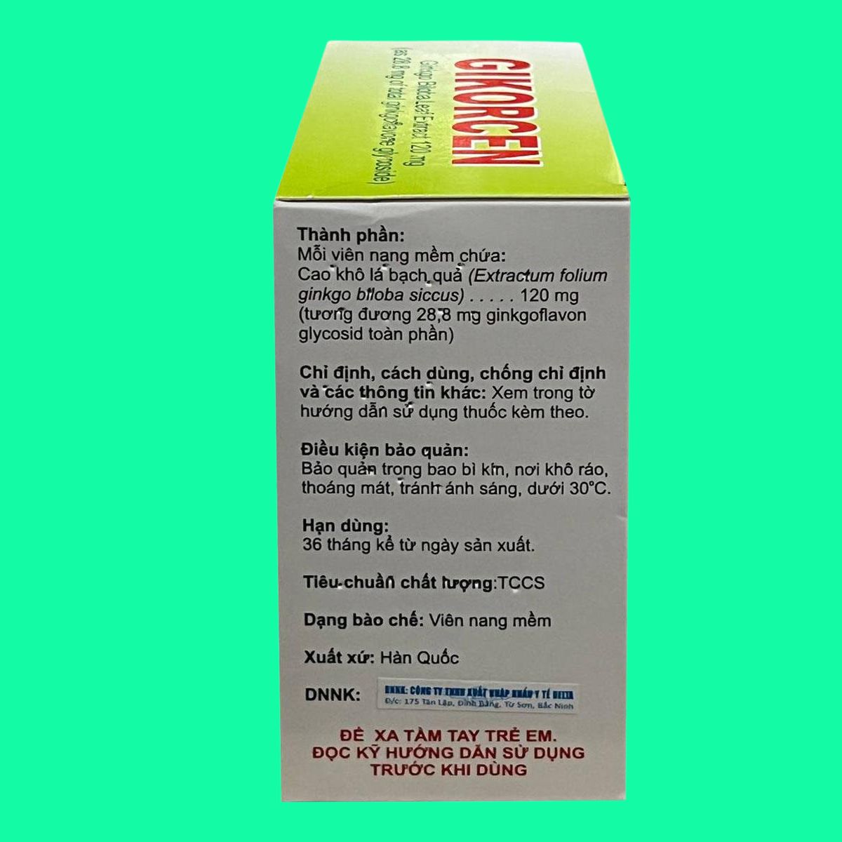 Gikorcen 120mg (6) Gikorcen 120mg