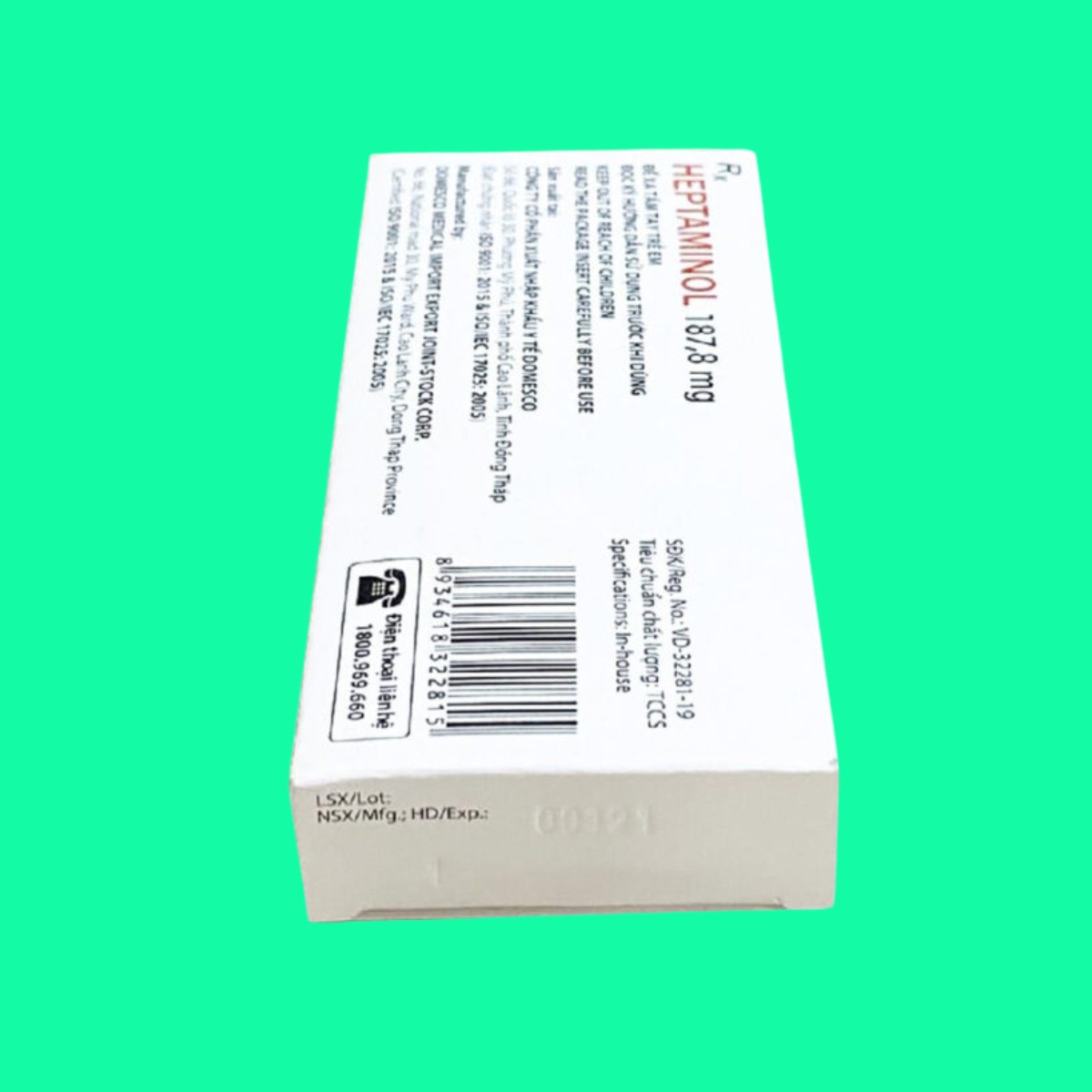 Heptaminol-187,8mg-13 Heptaminol 187,8 mg
