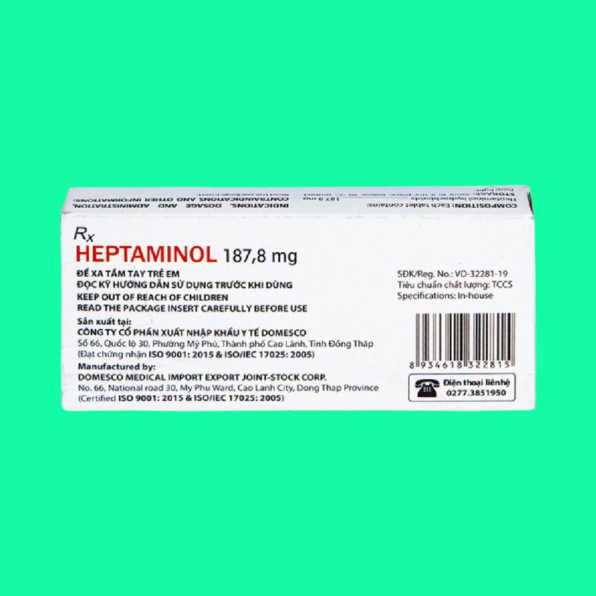 Heptaminol-187,8mg-22 Heptaminol 187,8 mg