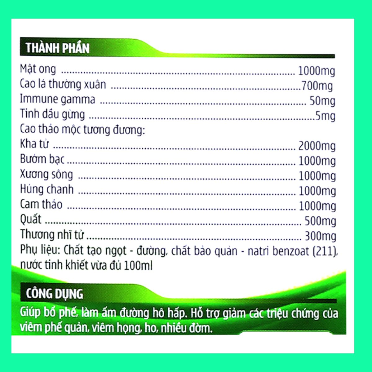 SIROHOCAM-THANH-DIeP-KING-BABY-2 Sirohocam Thanh Diệp King Baby có tác dụng làm dịu cổ họng và hỗ trợ giảm kích ứng do ho