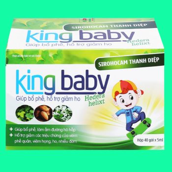 Sirohocam Thanh Diệp King Baby 3 Sirohocam Thanh Diệp King Baby có tác dụng làm dịu cổ họng và hỗ trợ giảm kích ứng do ho