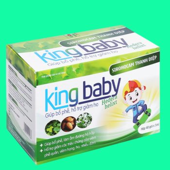Sirohocam Thanh Diệp King Baby 2 Sirohocam Thanh Diệp King Baby có tác dụng làm dịu cổ họng và hỗ trợ giảm kích ứng do ho