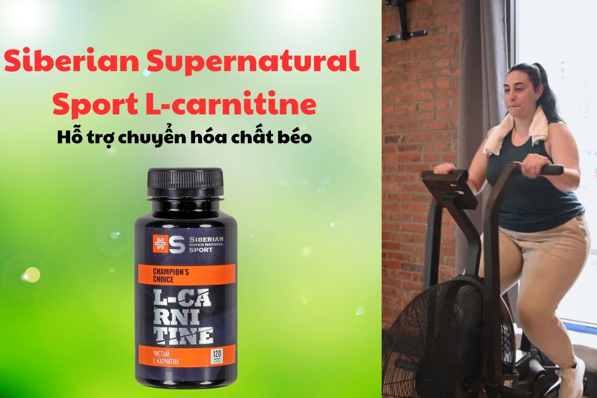 Siberian Supernatural Sport L-carnitine 6 Siberian Supernatural Sport L-carnitine có tác dụng hỗ trợ quá trình chuyển hóa chất béo thành năng lượng