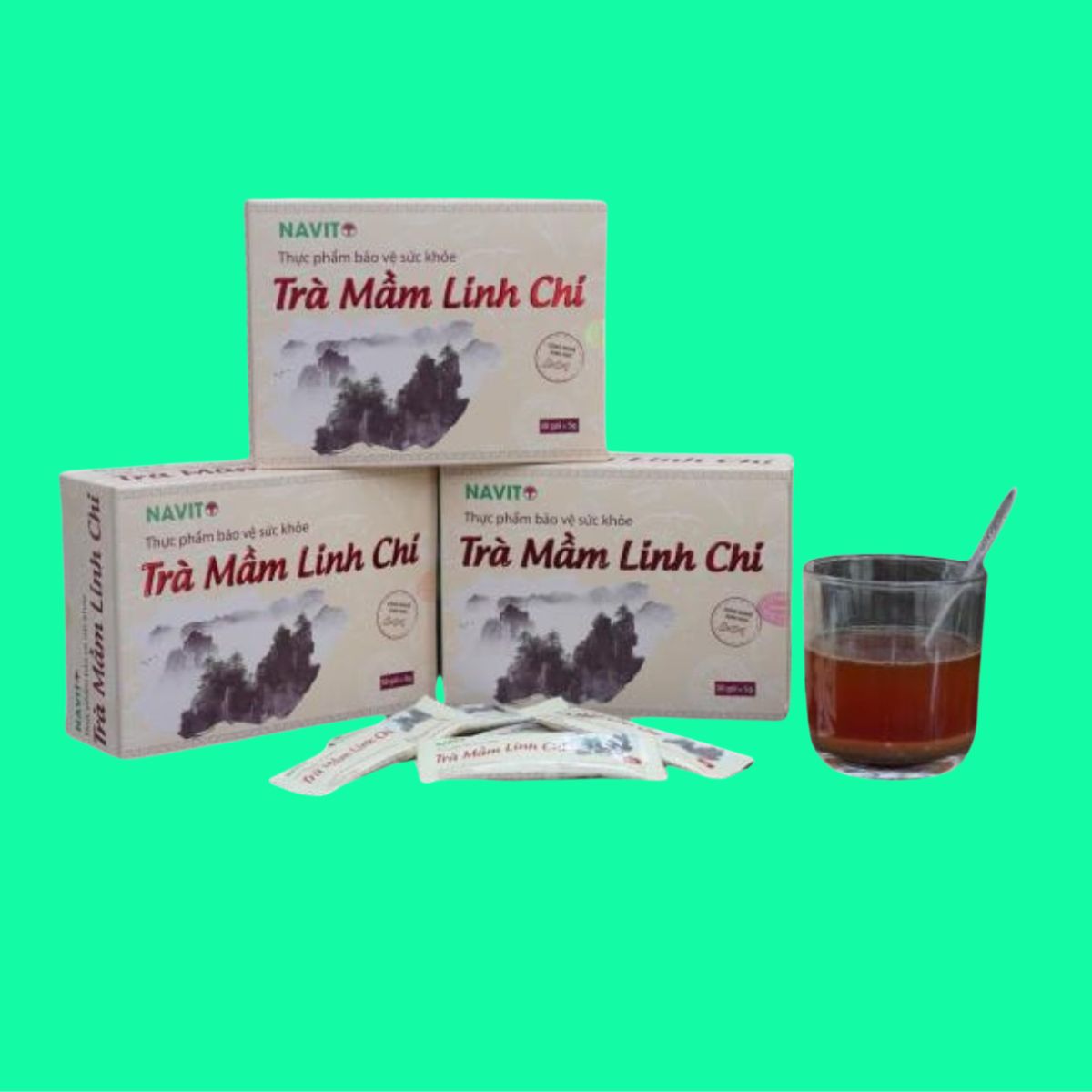 Trà Mầm Linh Chi (2) Tra Mam Linh Chi 2