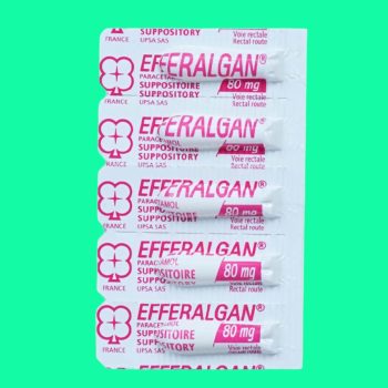 Viên đặt Efferalgan 80mg 10 Viên đặt Efferalgan 80mg