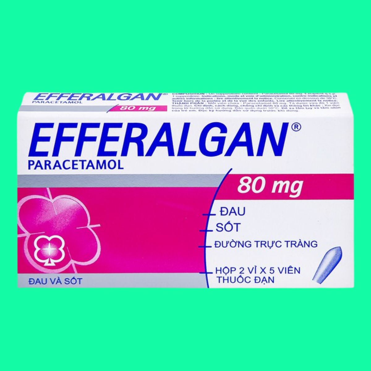 Viên đặt Efferalgan 80mg (3) Viên đặt Efferalgan 80mg