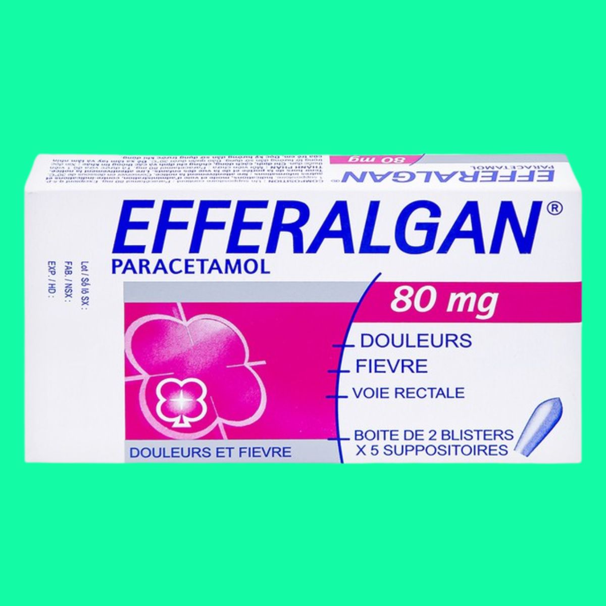 Viên đặt Efferalgan 80mg (4) Viên đặt Efferalgan 80mg