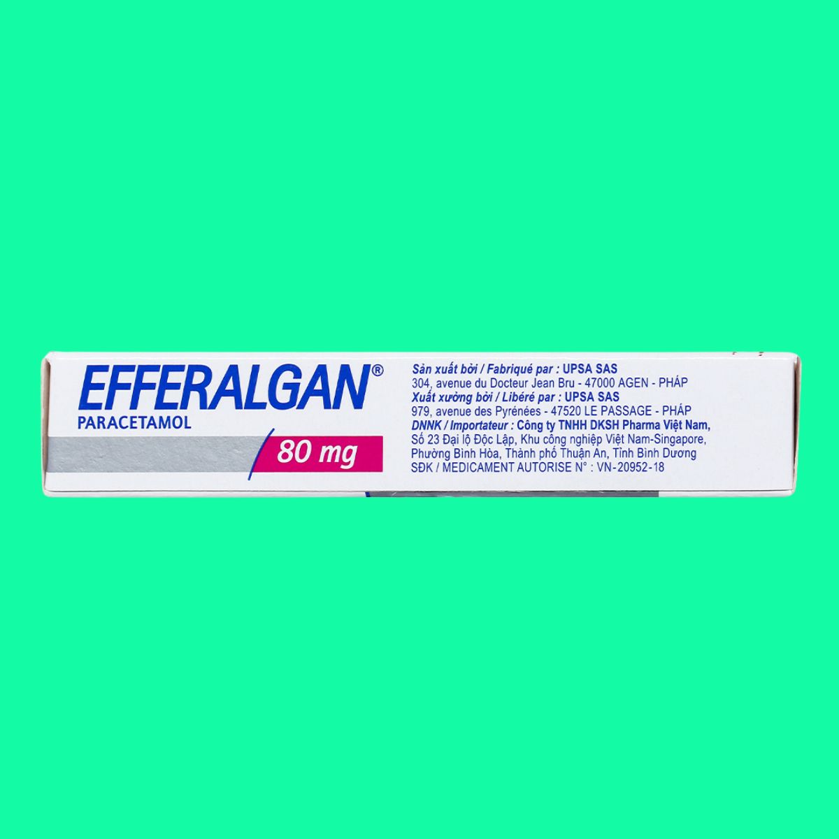 Viên đặt Efferalgan 80mg (7) Viên đặt Efferalgan 80mg