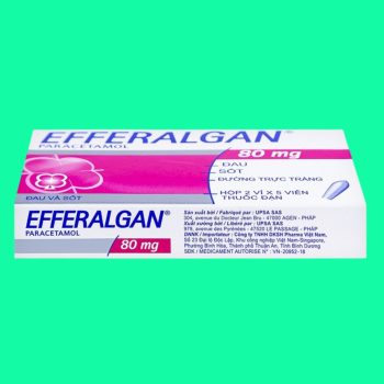 Viên đặt Efferalgan 80mg 6 Viên đặt Efferalgan 80mg