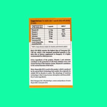 Bioco Water Dispersible HuVit Q10 MEGA 3 Bioco Water Dispersible HuVit Q10 MEGA