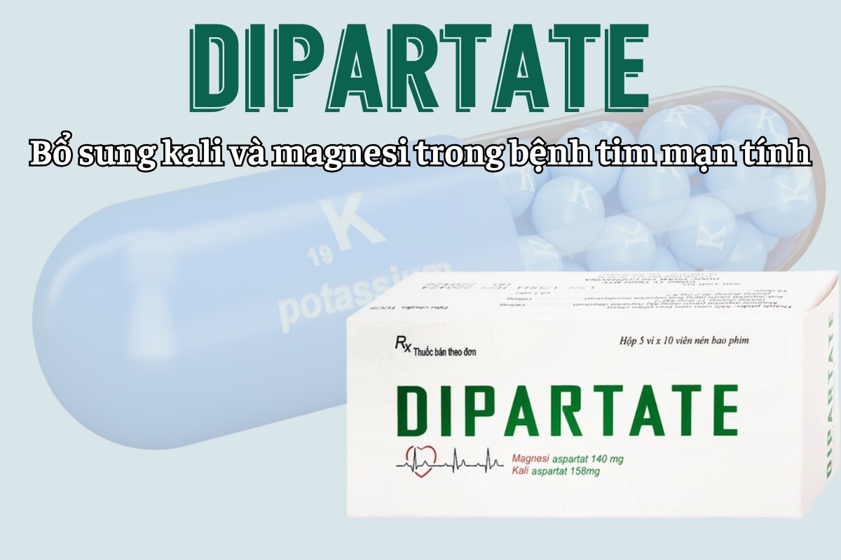 Dipartate bổ sung kali và magnesi trong một số bệnh tim mạn tính