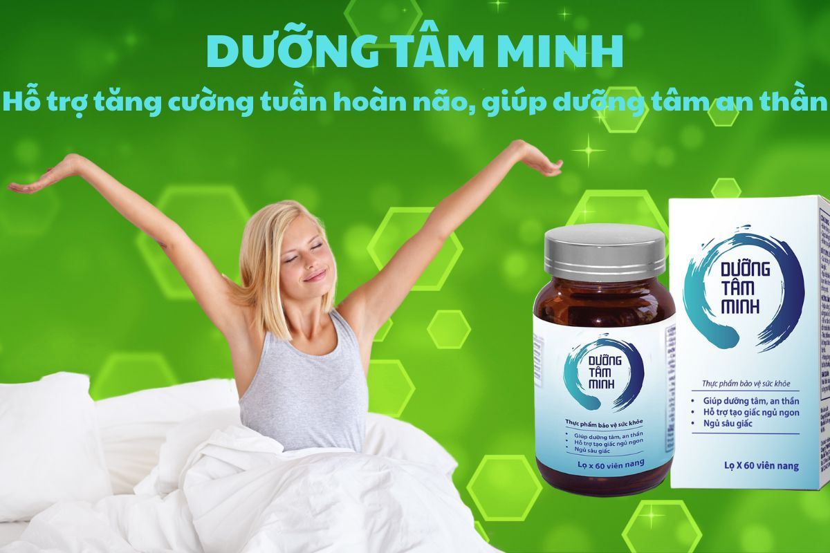 Dưỡng Tâm Minh có tác dụng hỗ trợ an thần, dưỡng tâm, góp phần cải thiện chất lượng giấc ngủ, giúp ngủ ngon và sâu