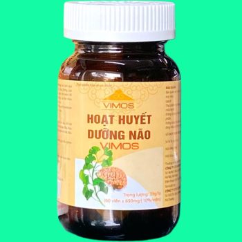 Hoạt huyết dưỡng não Vimos 8 Hoạt huyết dưỡng não Vimos có tác dụng hỗ trợ cải thiện tuần hoàn máu, đặc biệt là lưu lượng máu lên não