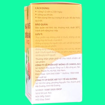 Hoạt huyết dưỡng não Vimos 5 Hoạt huyết dưỡng não Vimos có tác dụng hỗ trợ cải thiện tuần hoàn máu, đặc biệt là lưu lượng máu lên não
