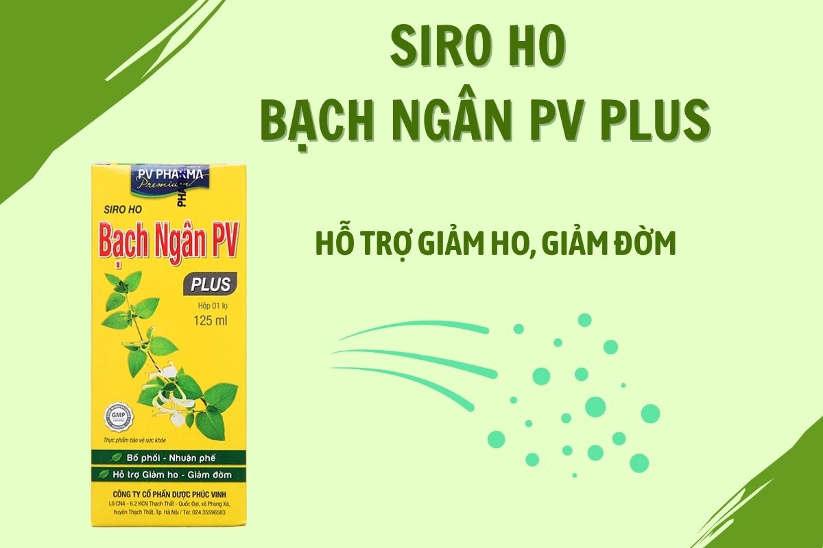 Siro Ho Bạch Ngân PV Plus 10 Siro Ho Bạch Ngân PV Plus