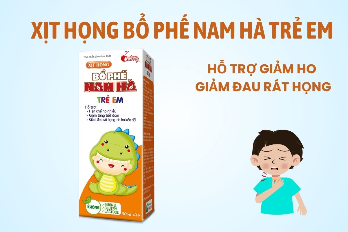 Xịt Họng Bổ Phế Nam Hà Trẻ Em 10 Xịt Họng Bổ Phế Nam Hà Trẻ Em