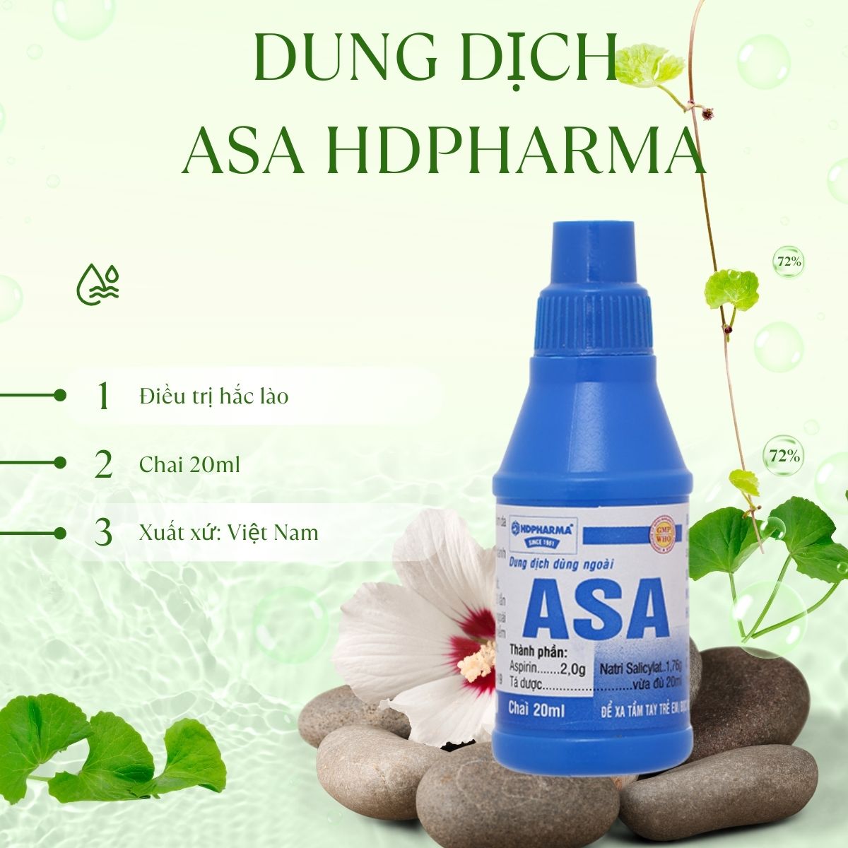 ASA HDPharma điều trị hắc lào, nấm da